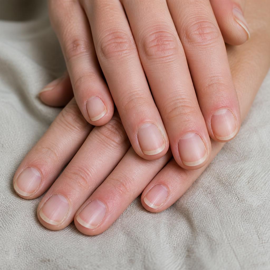 Unhas naturais curtas e sem esmalte antes do atendimento